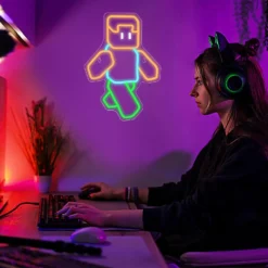 Alternative view of Neon Personnage Minecraft