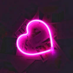 Alternative view of Neon Petit Coeur Rose