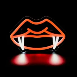 Neon Vamp Lips Halloween