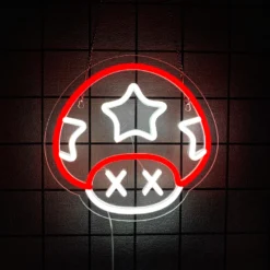 Neon Super Champignon Star X Mario Bros