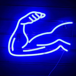 Neon Biceps Muscle