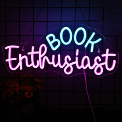 Neon Book Enthusiast