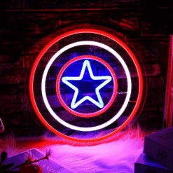 Neon Bouclier Captain America