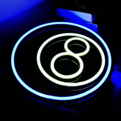 Neon Boule de Billard 8