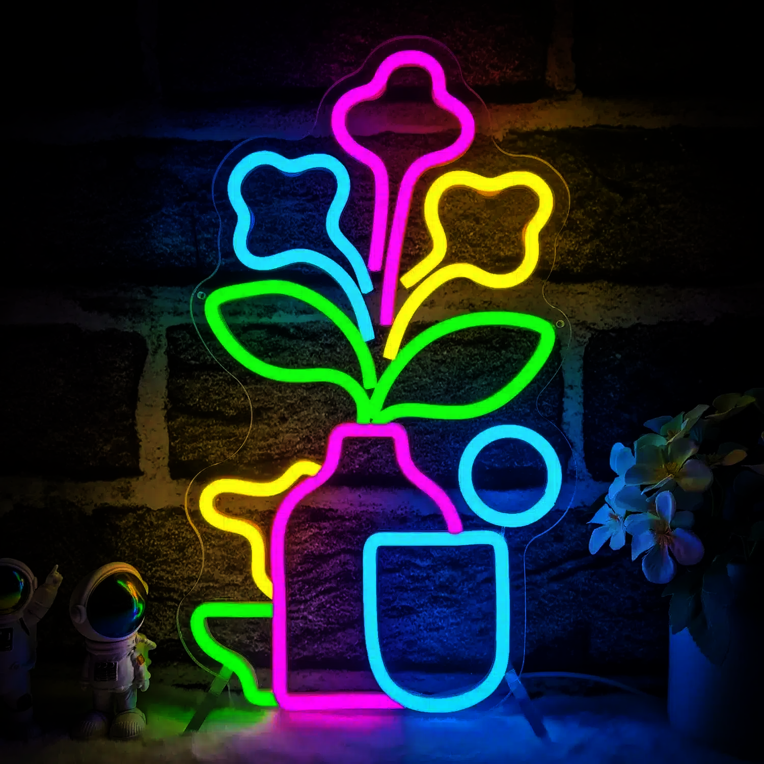 Neon Bouquet Vase
