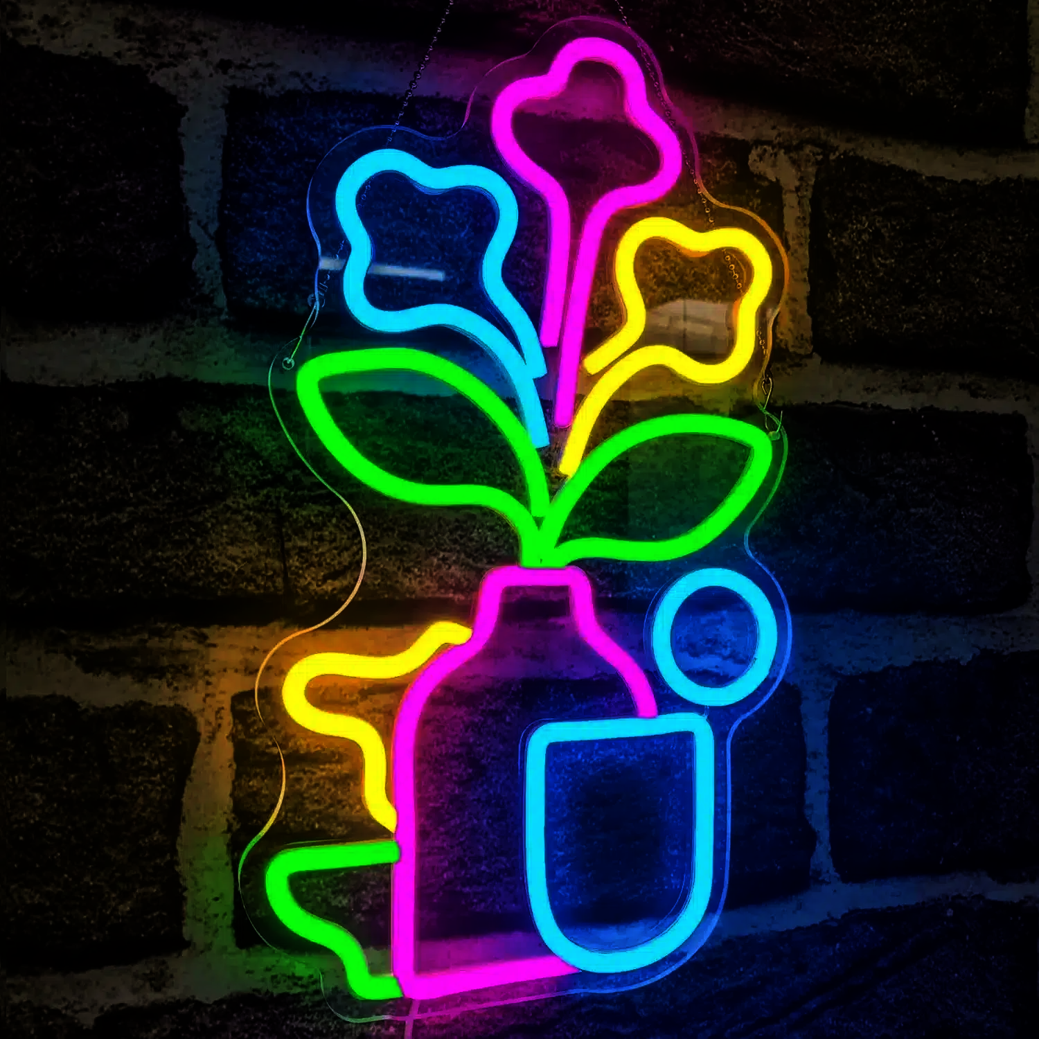 Neon Bouquet Vase