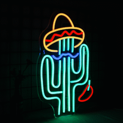 Neon Cactus Mexicain