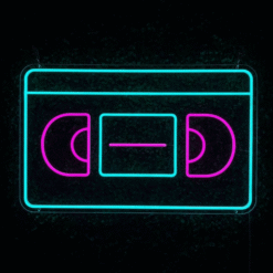 Neon Cassette VHS