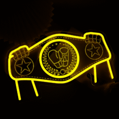 Neon Ceinture Champion Boxe