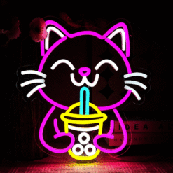 Neon Chat Bubble Tea