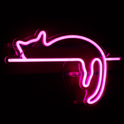 Neon Chat Couché
