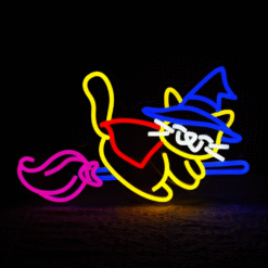 Neon Chat Sorcière