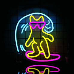 Neon Chat Surfeur