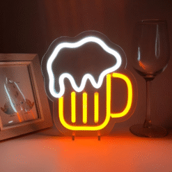 Neon chope de bière