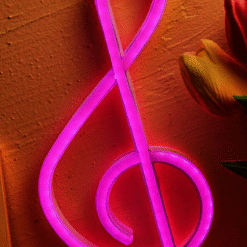 Neon clé de sol