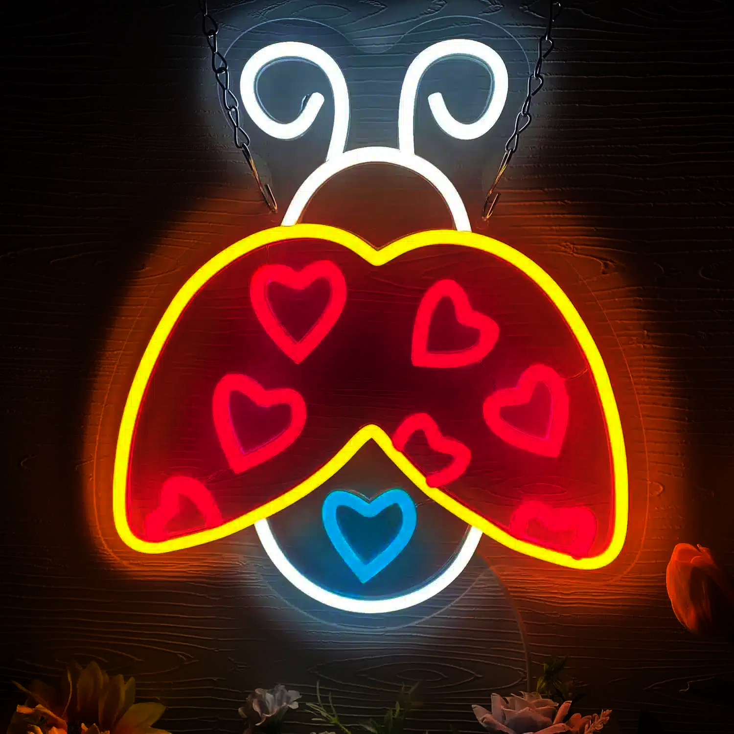 Neon Coccinelle Coeur