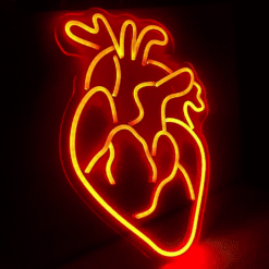 Neon coeur humain