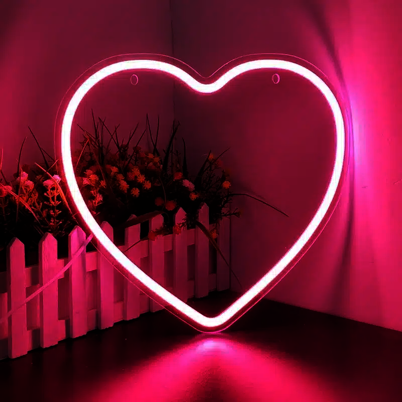 Neon Coeur Rose