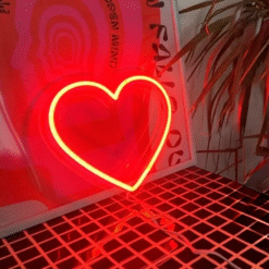 Neon Coeur Rouge