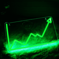 Neon Courbe Boursière