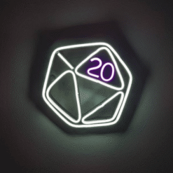 Neon D20 Donjons & Dragons