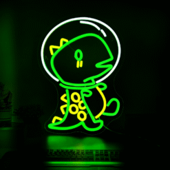 Neon Dinosaure Astronaute