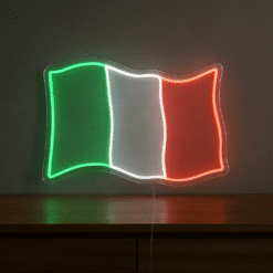 Neon Drapeau Italien