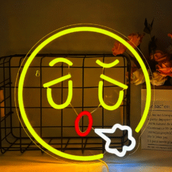 Neon Emoji Soupir