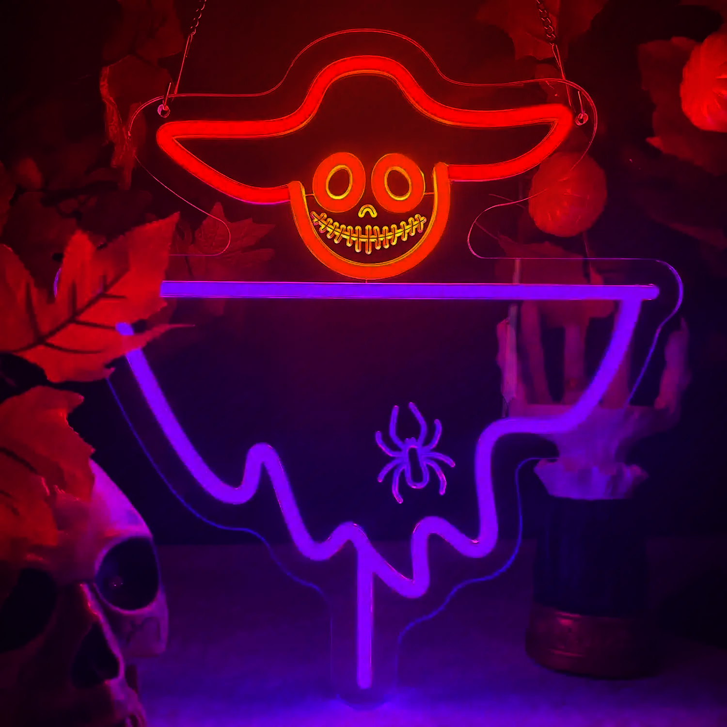 Neon Épouvantail Halloween
