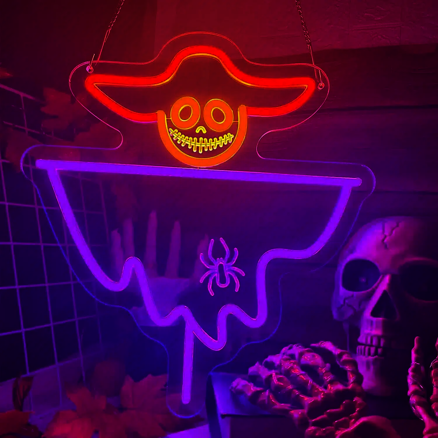 Neon Épouvantail Halloween