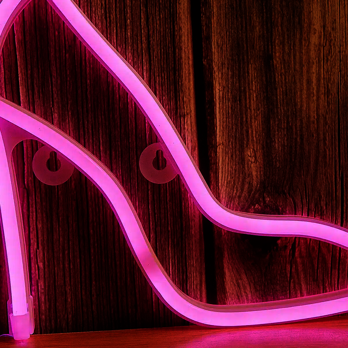 Neon escarpin à talon rose