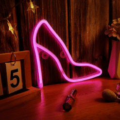 Neon escarpin à talon rose