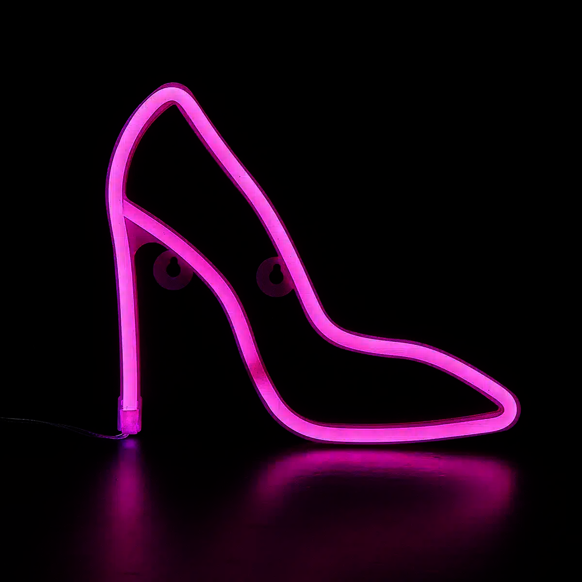 Neon escarpin à talon rose