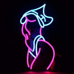 Neon Femme Silhouette