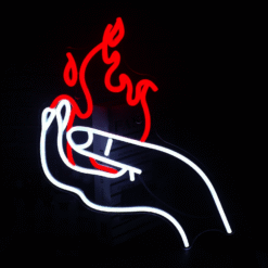Neon Flamme Main