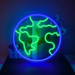 Neon Globe Terrestre