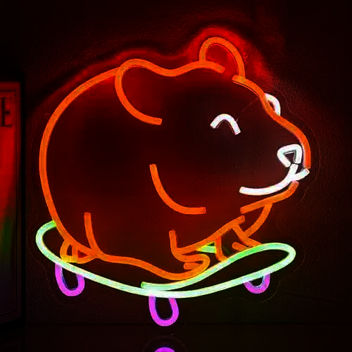 Neon Hamster Skate