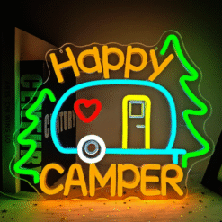 Neon Happy Camper