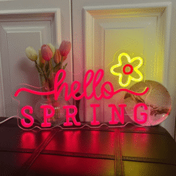Neon Hello Spring