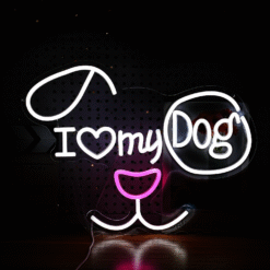 Neon I Love My Dog