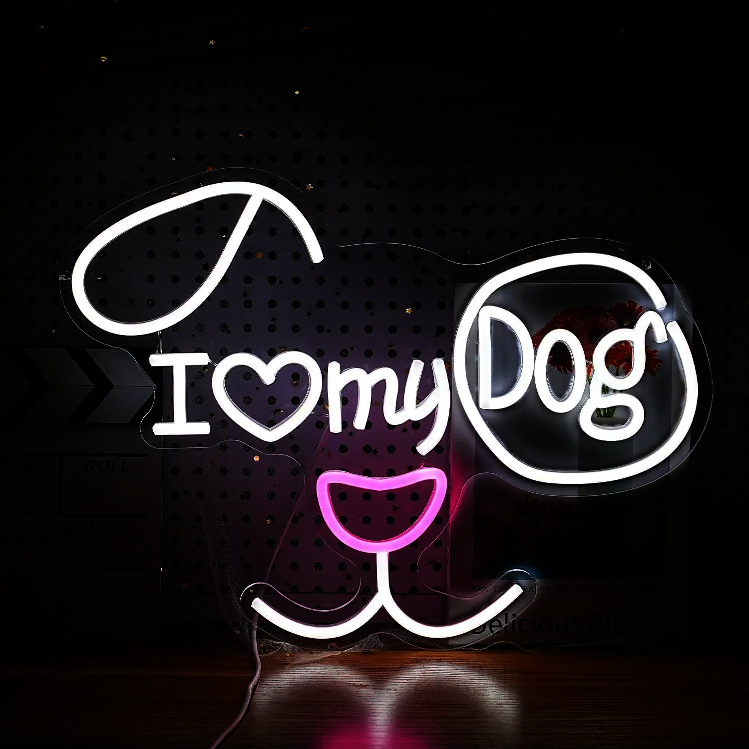 Neon I Love My Dog