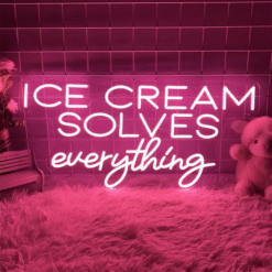 Neon Ice Cream Solves Everything