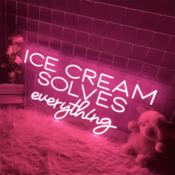 Neon Ice Cream Solves Everything