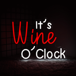 Neon It’s Wine O’Clock