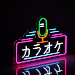 Neon Karaoké Caractères Japonais