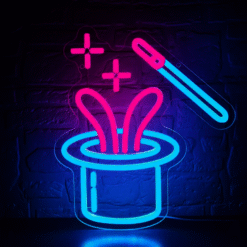 Neon Lapin Chapeau Magicien