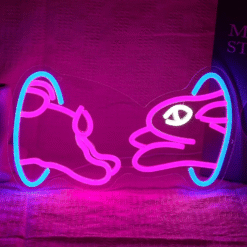 Neon Lapin Portail Magique