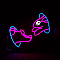Neon Lapin Portail Magique