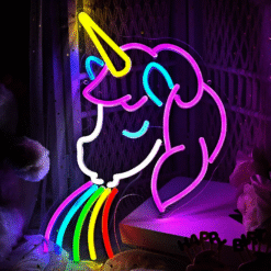 Neon Licorne Arc-en-ciel