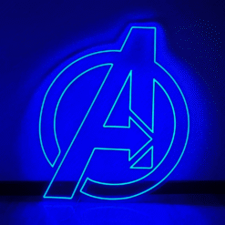 Neon Logo Avengers